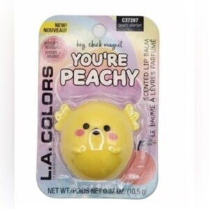 NWT LA Color Hey chick magnet You’re peachy peach lip balm